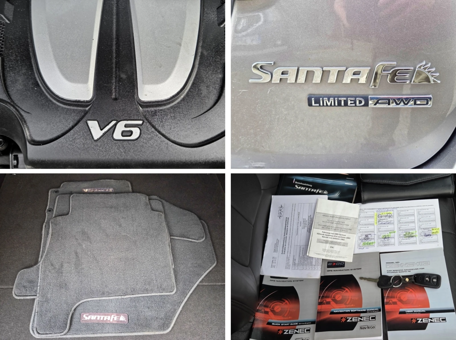 Hyundai Santa fe 3.5V6 Euro5A Limited AWD AUTOMATIC/ШИБИДАХ/NAVI, снимка 14 - Автомобили и джипове - 53729855