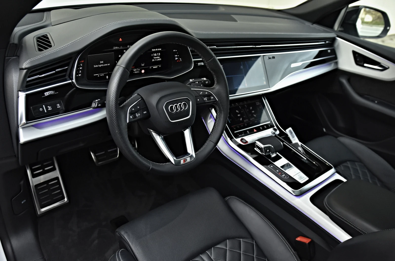 Audi SQ8 4.0 V8T B&O RS-SITZE CARBON 23-RS 360 NIG-VIS - изображение 9