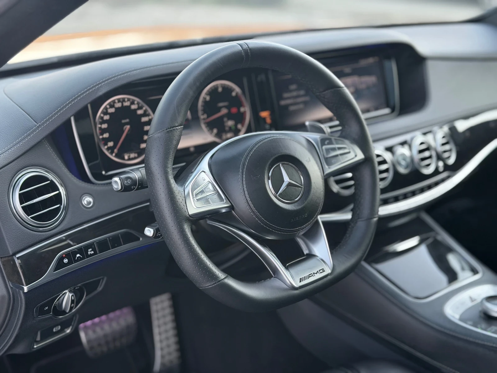Mercedes-Benz S 350 Фабричен AMG пакет/ Панорама/ Сервизна История - изображение 10
