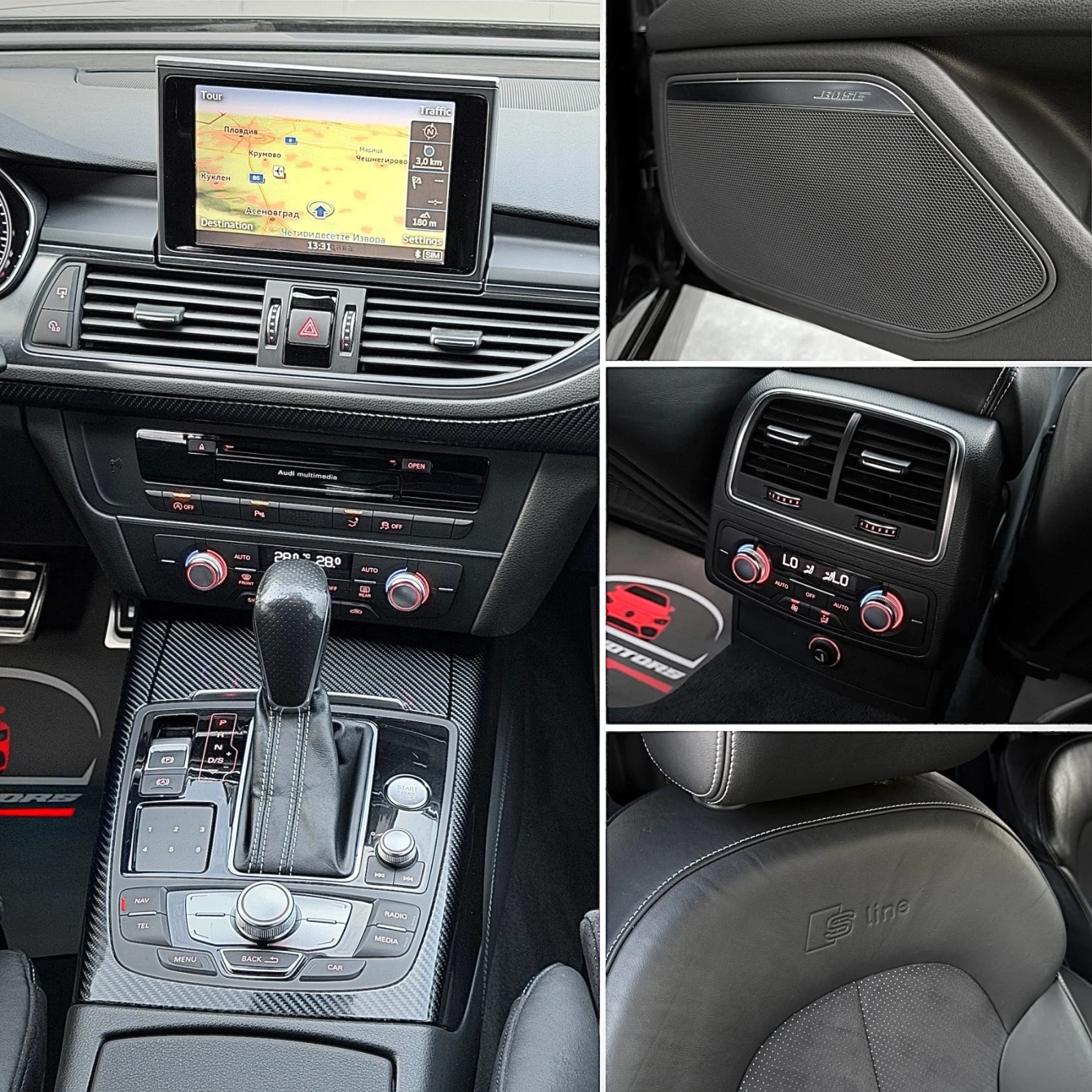 Audi A7 3.0TDI/ S7 OPTIC/ ALL BLACK/ 3xTV/ MATRIX/ CAMERA | Mobile.bg   10