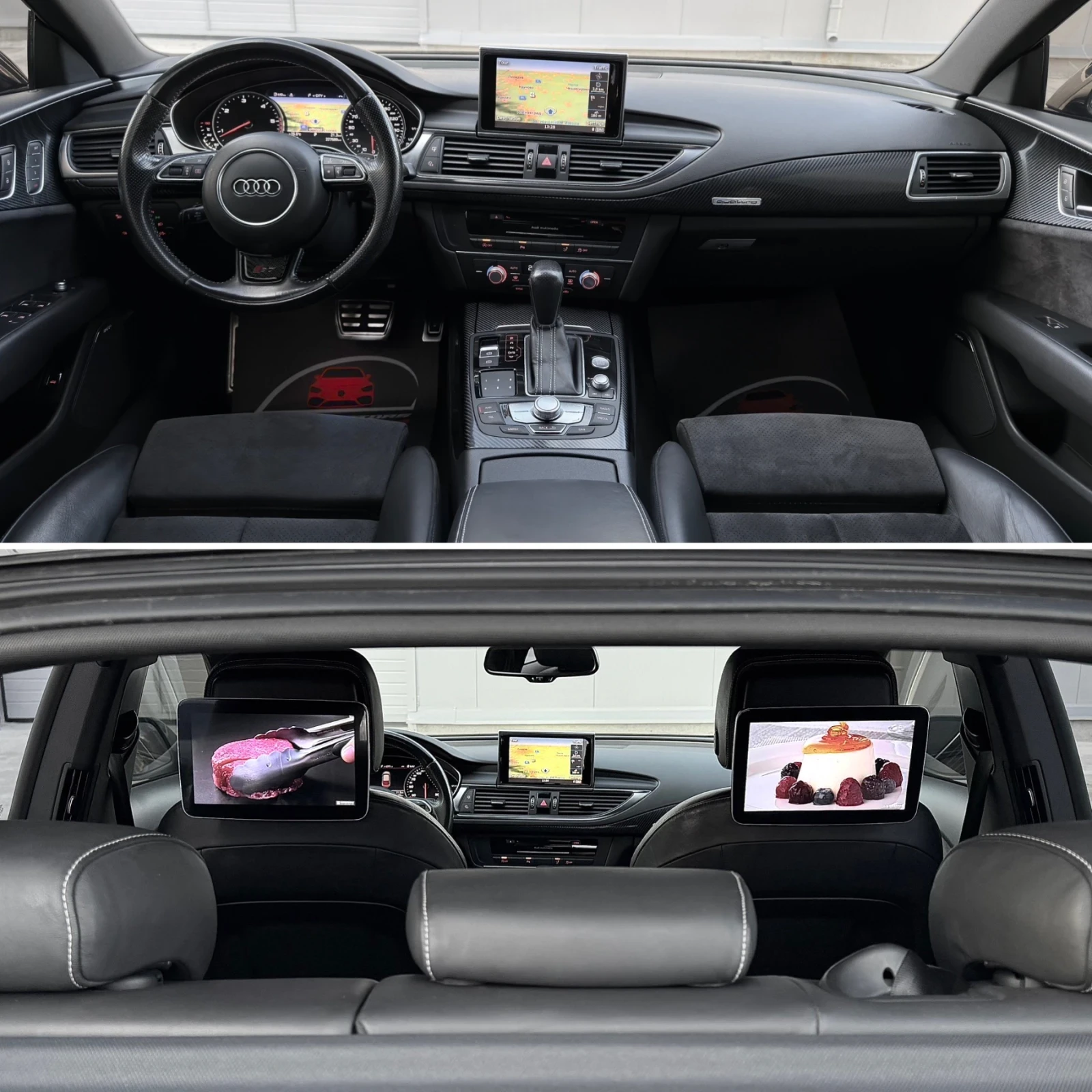 Audi A7 3.0TDI/ S7 OPTIC/ ALL BLACK/ 3xTV/ MATRIX/ CAMERA | Mobile.bg   7