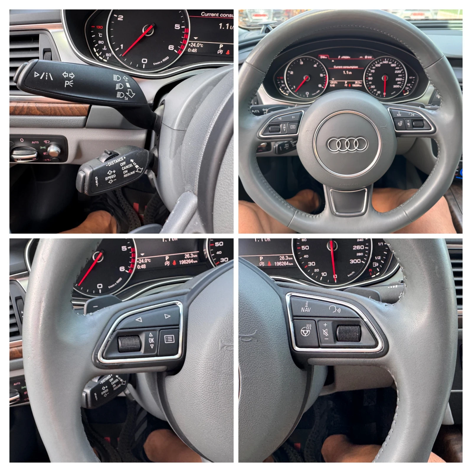 Audi A6 S6/3.0d/MATRIX/ВС.ЕКСТРИ ЗА МОДЕЛА/КАФ.ПЕРЛА/ТОП//, снимка 13 - Автомобили и джипове - 54669123