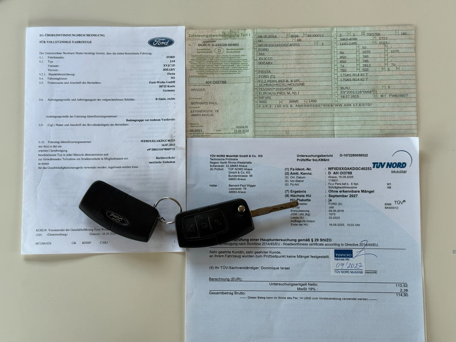 Ford Fiesta 1.5TDCi, EURO 6B! LED, * 124 000км* KTEO OK!, снимка 14 - Автомобили и джипове - 55806002
