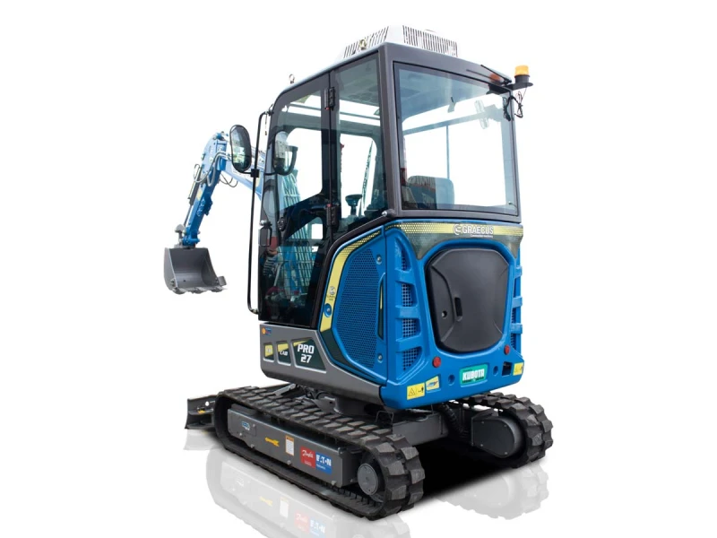 Багер Kubota GRAECUS 2.7 т. с климатик, снимка 8 - Индустриална техника - 53466986