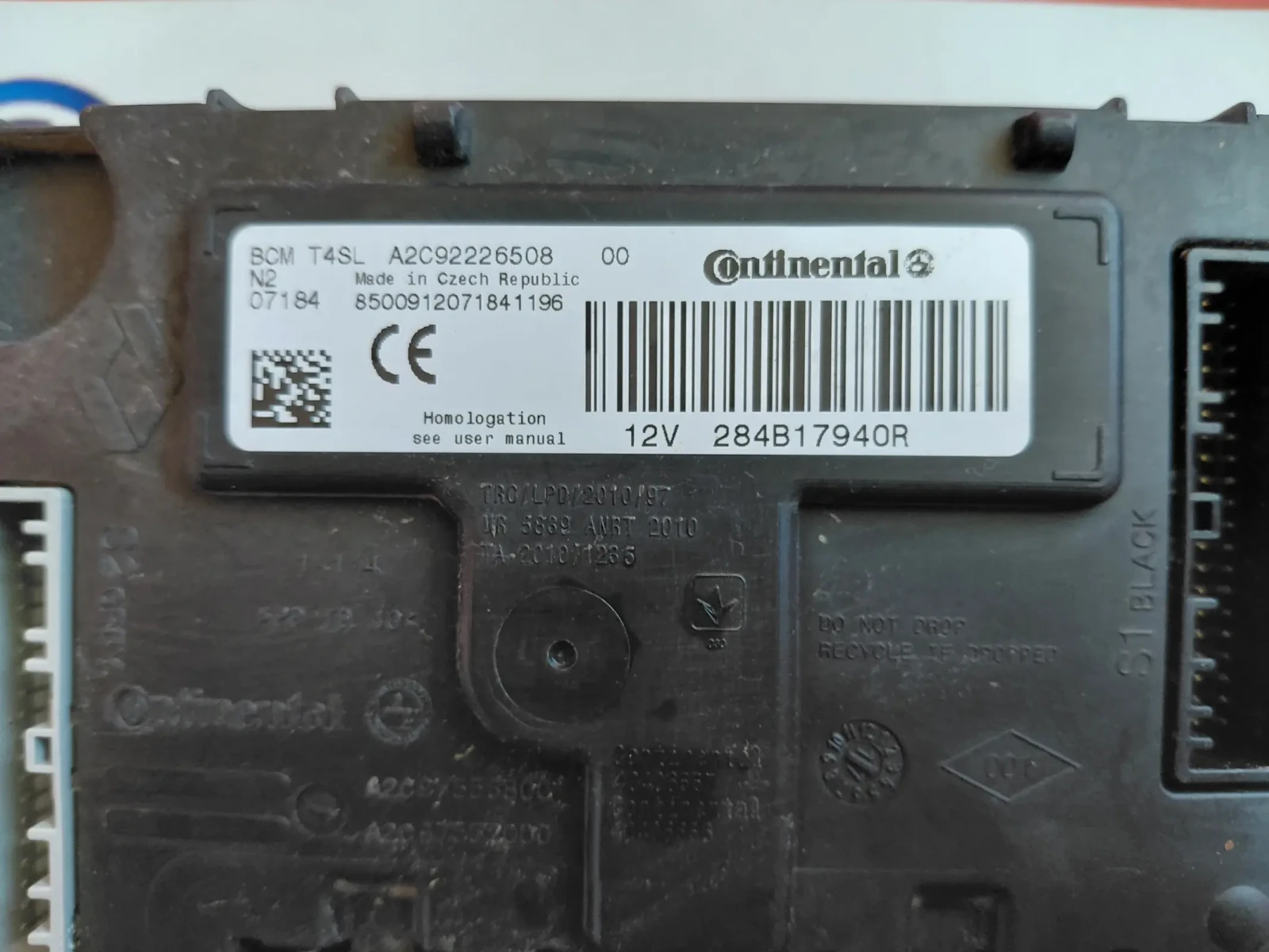 284B17940R  BCM модул DACIA, RENAULT  A2C92226508, снимка 3 - Части - 48964350