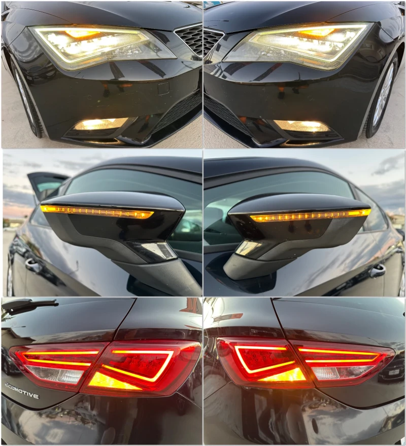 Seat Leon 1.6TDI 6-скор.Нави! Лед! Перфектен!!!, снимка 16 - Автомобили и джипове - 51725734