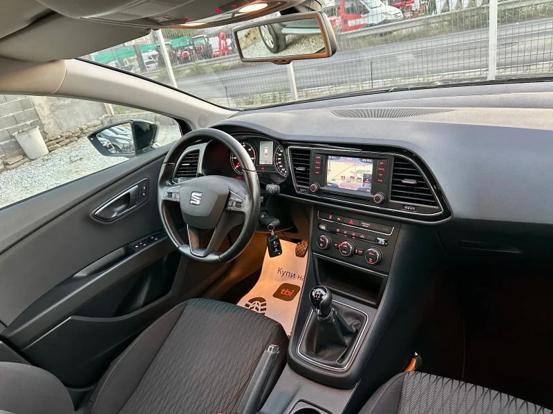 Seat Leon 1.6TDI 6-скор.Нави! Лед! Перфектен!!!, снимка 11 - Автомобили и джипове - 51725734