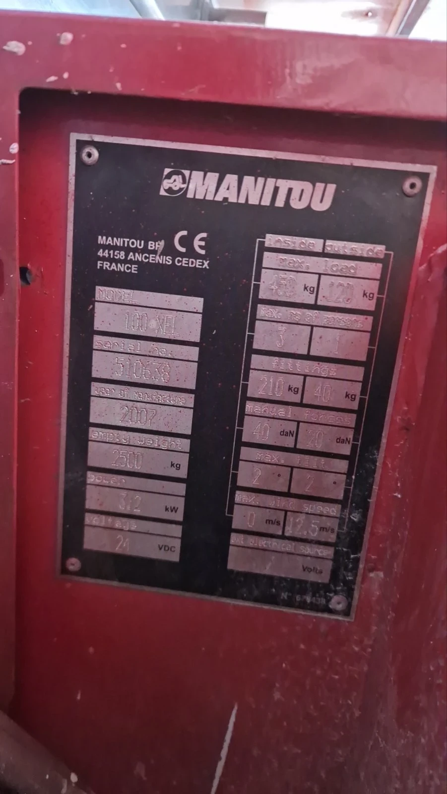 Платформи Друга Manitou