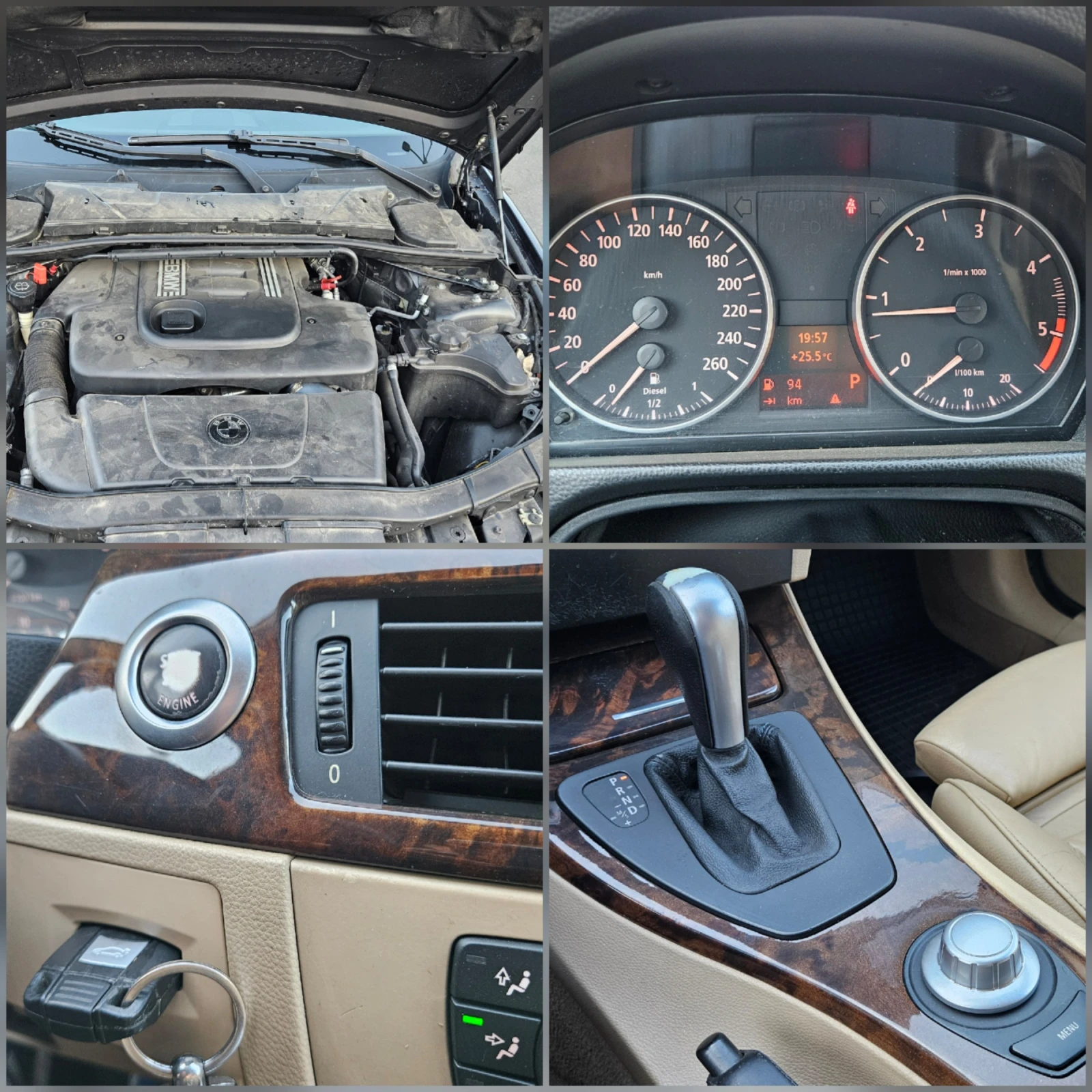 BMW 320 M47 AVTOMAT/KOJA/NAVIG, снимка 16 - Автомобили и джипове - 55592985