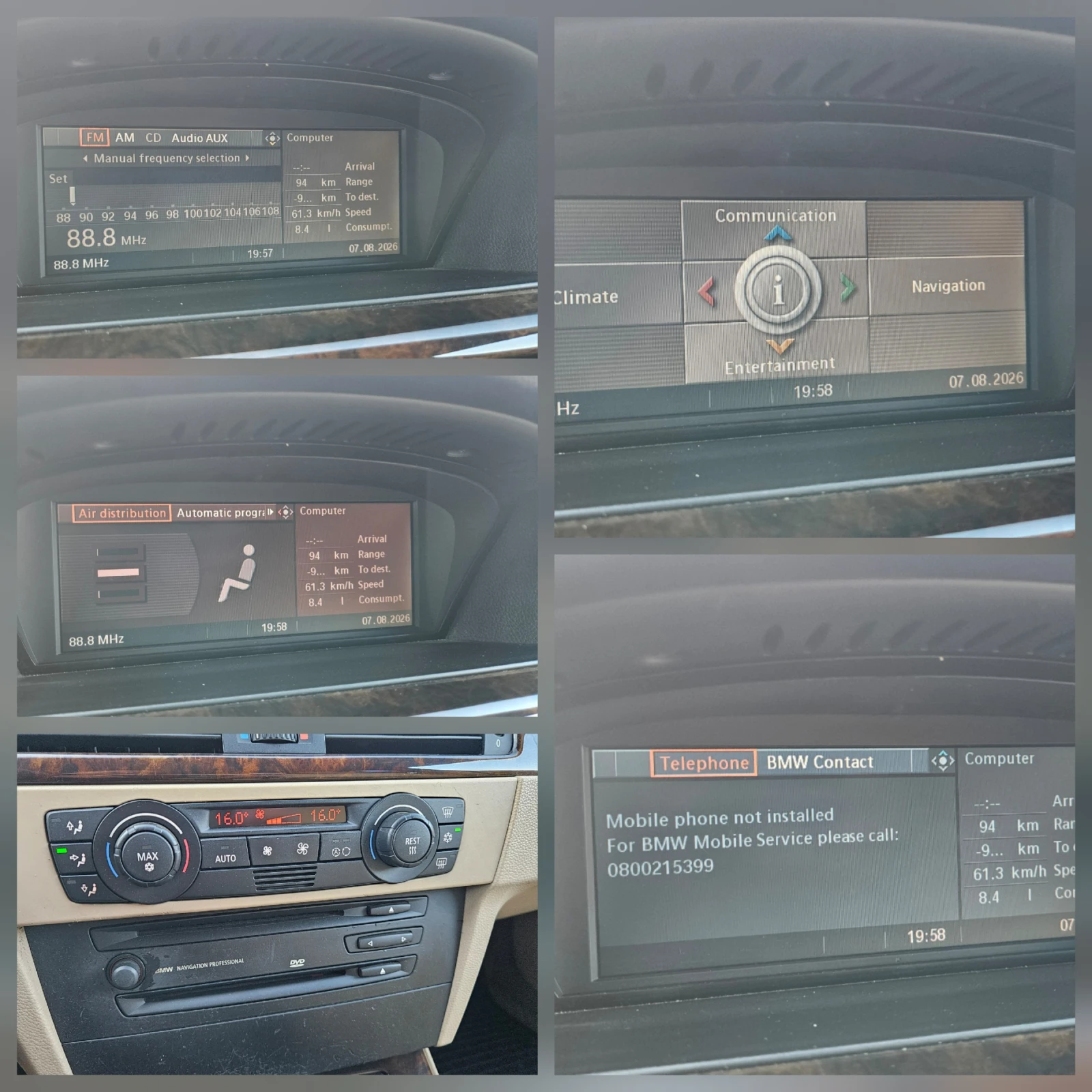 BMW 320 M47 AVTOMAT/KOJA/NAVIG, снимка 15 - Автомобили и джипове - 55592985