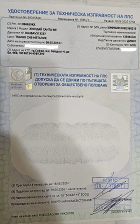 Hyundai Santa fe Топ оборудване, 7 места, панорама, автоматик - 11400 € / 22296.46 лв. - 35882867 9