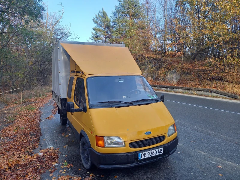 Ford Transit 2, 5 чист дизел бордови с нов брезент, снимка 2 - Бусове и автобуси - 48144571