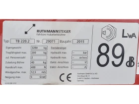 Автовишка Ruthmann 22м 200кг ТВ220, снимка 11