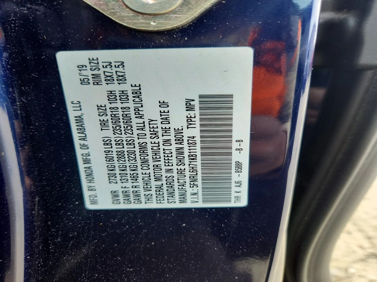 Honda Odyssey 3.5l Exl, снимка 13 - Автомобили и джипове - 54175630