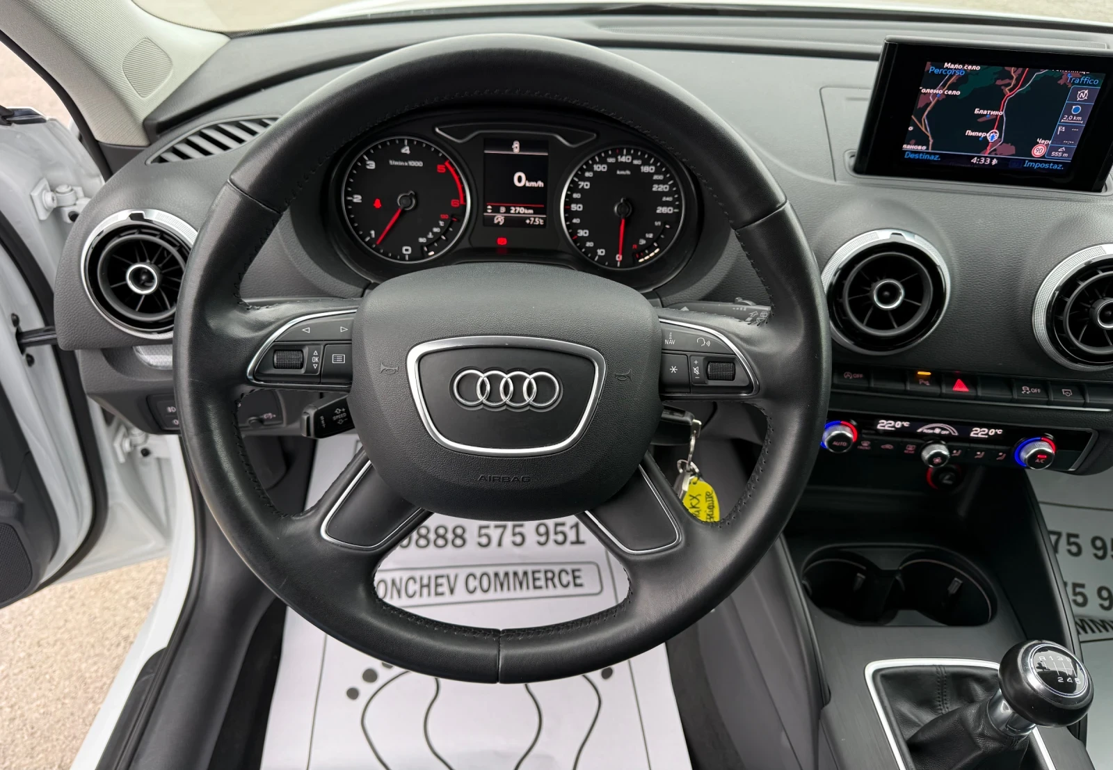 Audi A3 1.6-TDI-LED-XENON-BI XENON-TOP-KOJA-PARKTRONIK, снимка 8 - Автомобили и джипове - 54062366