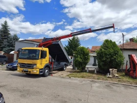 Mercedes-Benz Atego 1224 ТРИСТРАНЕН САМОСВАЛ С КРАН , снимка 5