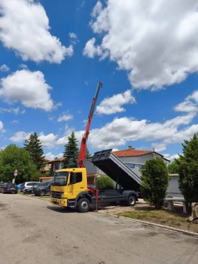 Mercedes-Benz Atego 1224 ТРИСТРАНЕН САМОСВАЛ С КРАН , снимка 7