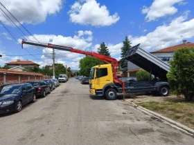Mercedes-Benz Atego 1224 ТРИСТРАНЕН САМОСВАЛ С КРАН , снимка 6