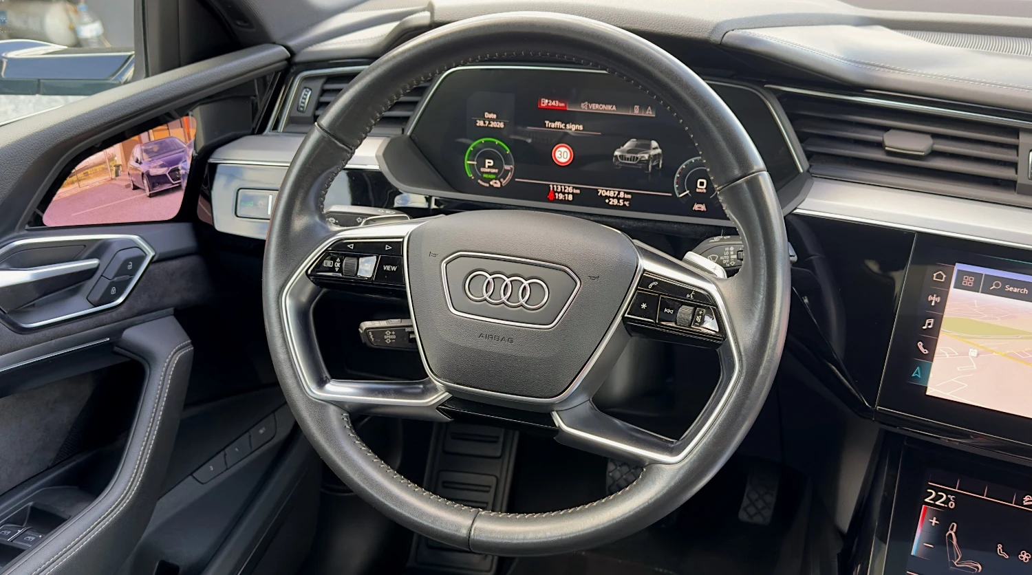 Audi E-Tron 55Quattro 112х.ГАРАНЦИЯ! Distronic Keyless B&O 360, снимка 9 - Автомобили и джипове - 55458661