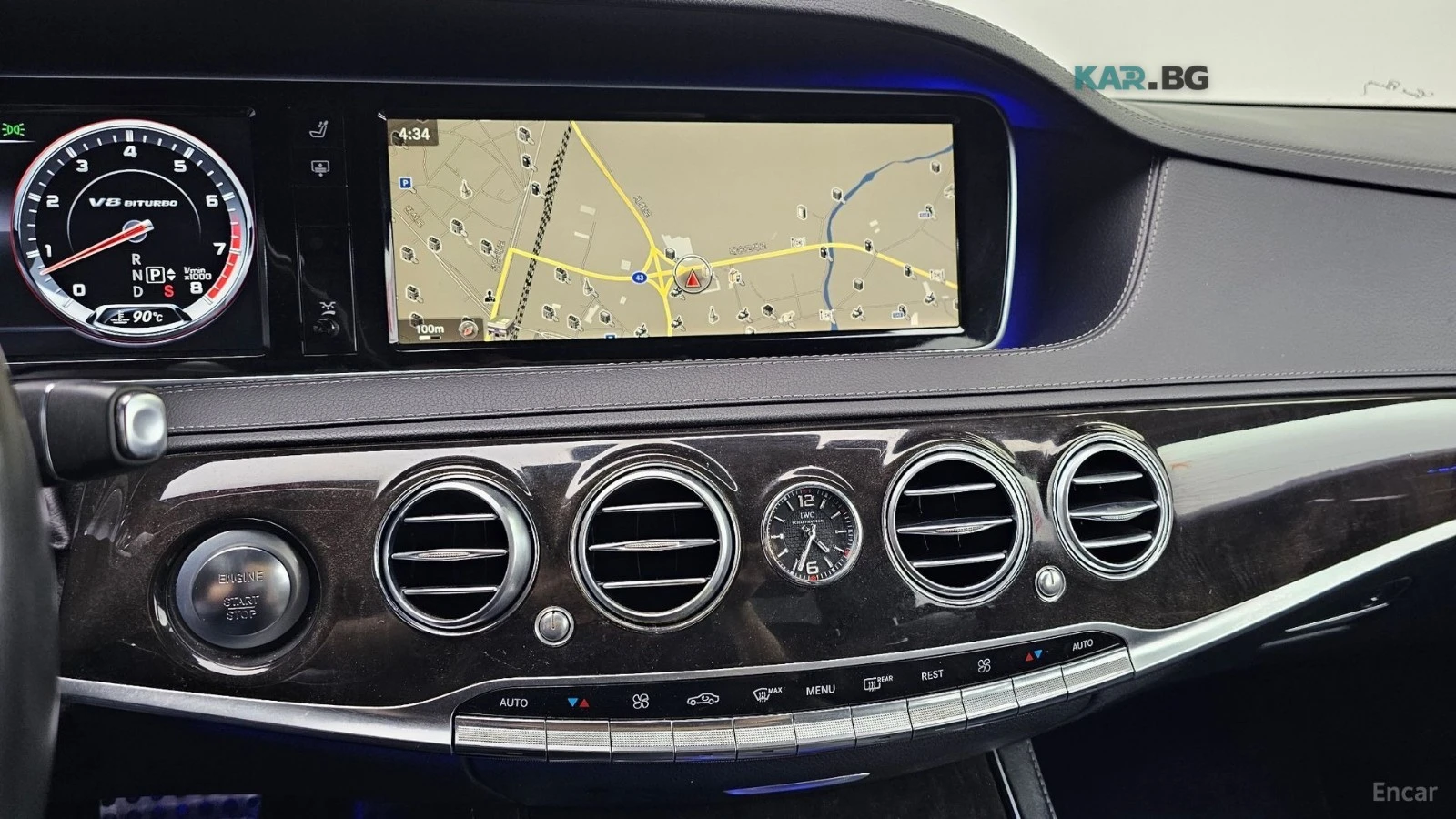 Mercedes-Benz S 63 AMG 4MATIC* 360* МАСАЖИ* КОЖА* ОБДУХВ* ПАНО* НАВИ, снимка 12 - Автомобили и джипове - 55397842