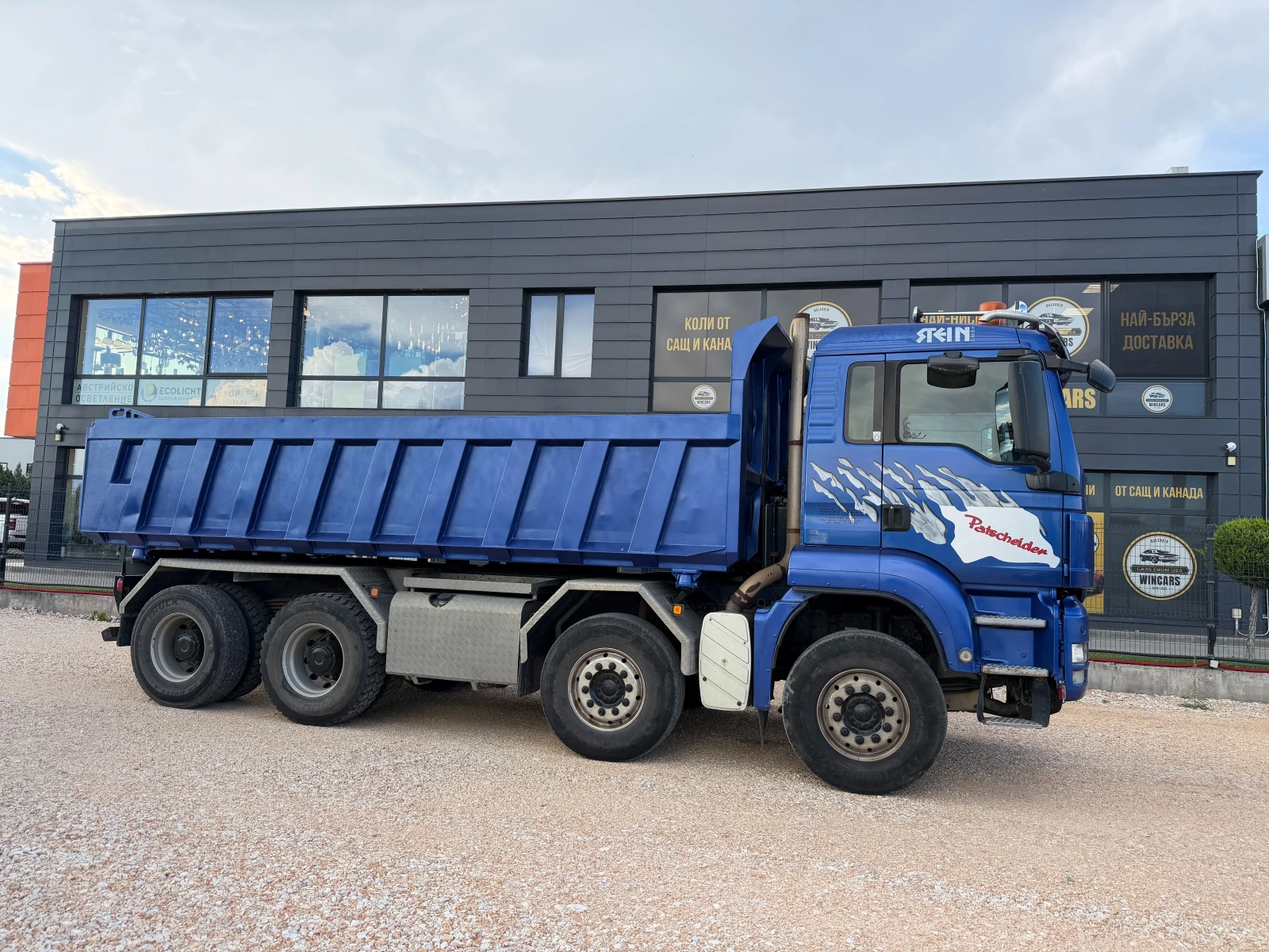 Man Tgs 8x4, Бордматик, Внос, , , , снимка 8 - Камиони - 54839141