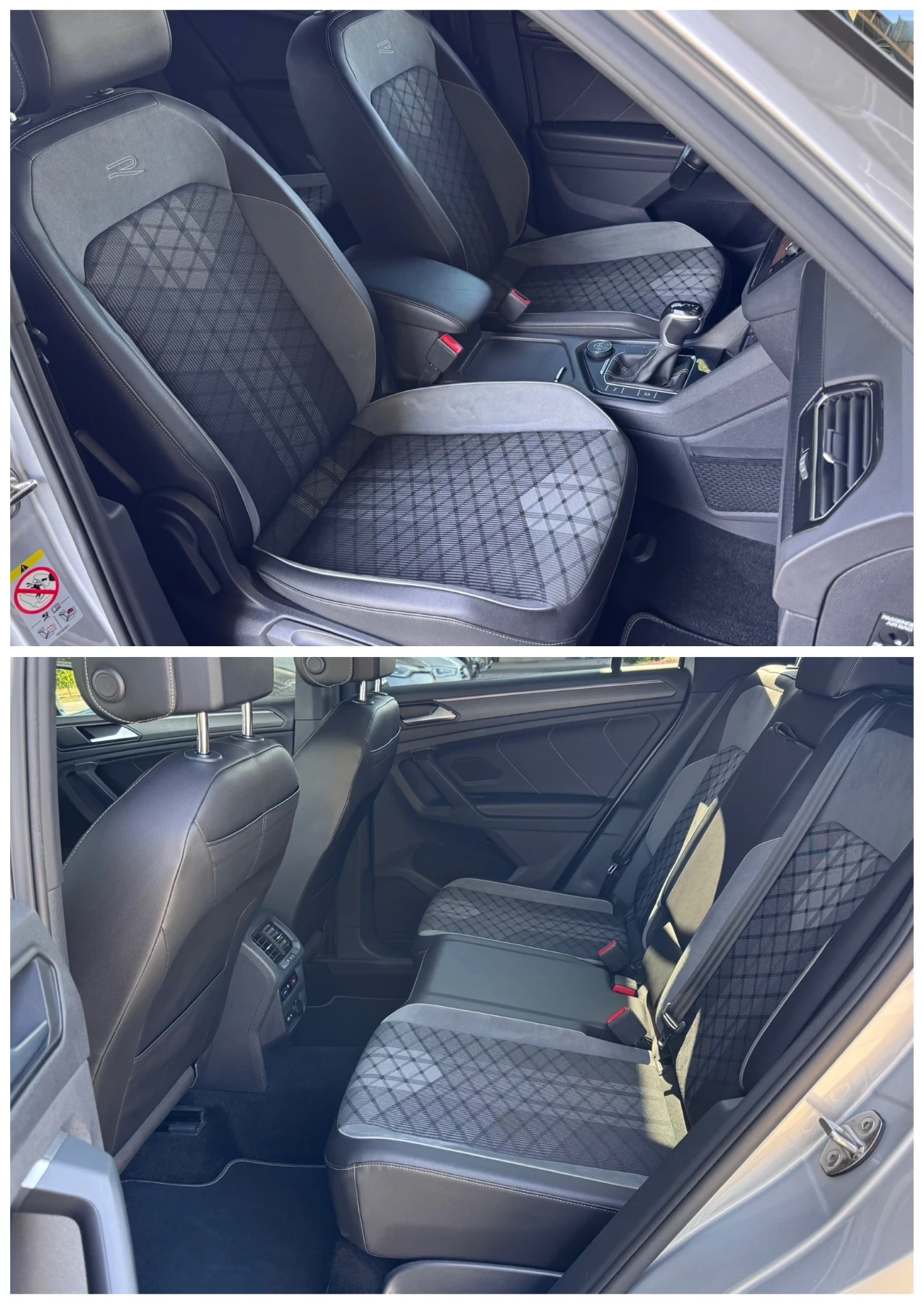 VW Tiguan 2.0TDI R-Line 4MOTION* NIGHT* ОБСЛУЖЕН* , снимка 14 - Автомобили и джипове - 55184144