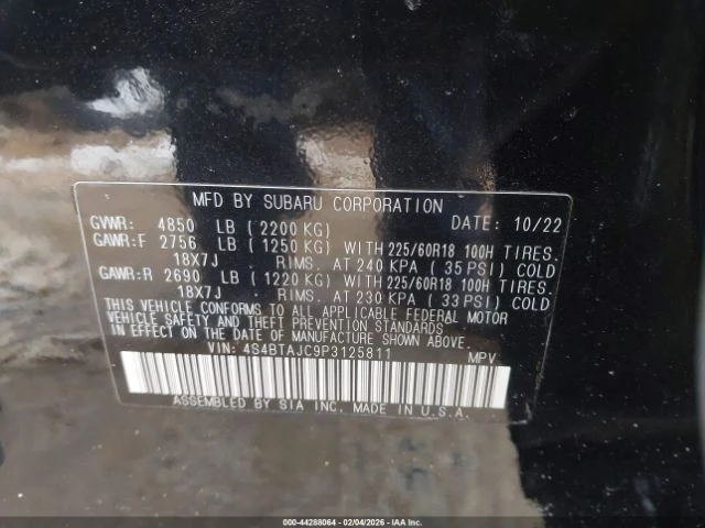 Subaru Outback ONYX EDITION, снимка 11 - Автомобили и джипове - 53695330