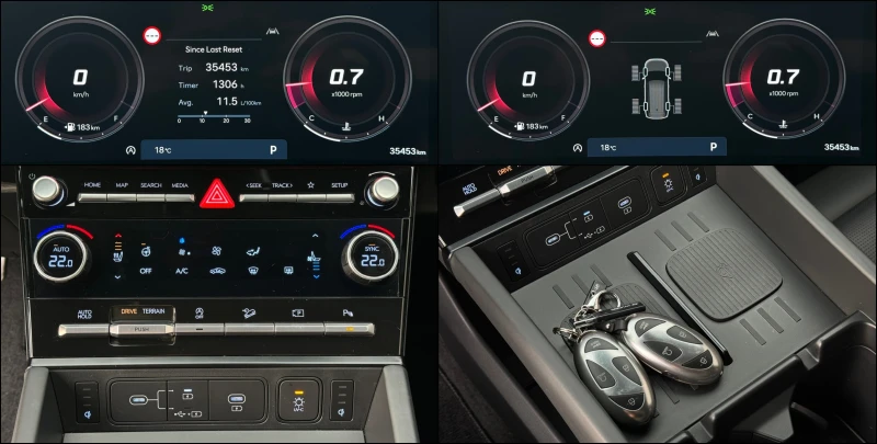 Hyundai Santa fe 2.5T AWD ! Calligraphy !, снимка 14 - Автомобили и джипове - 52310603