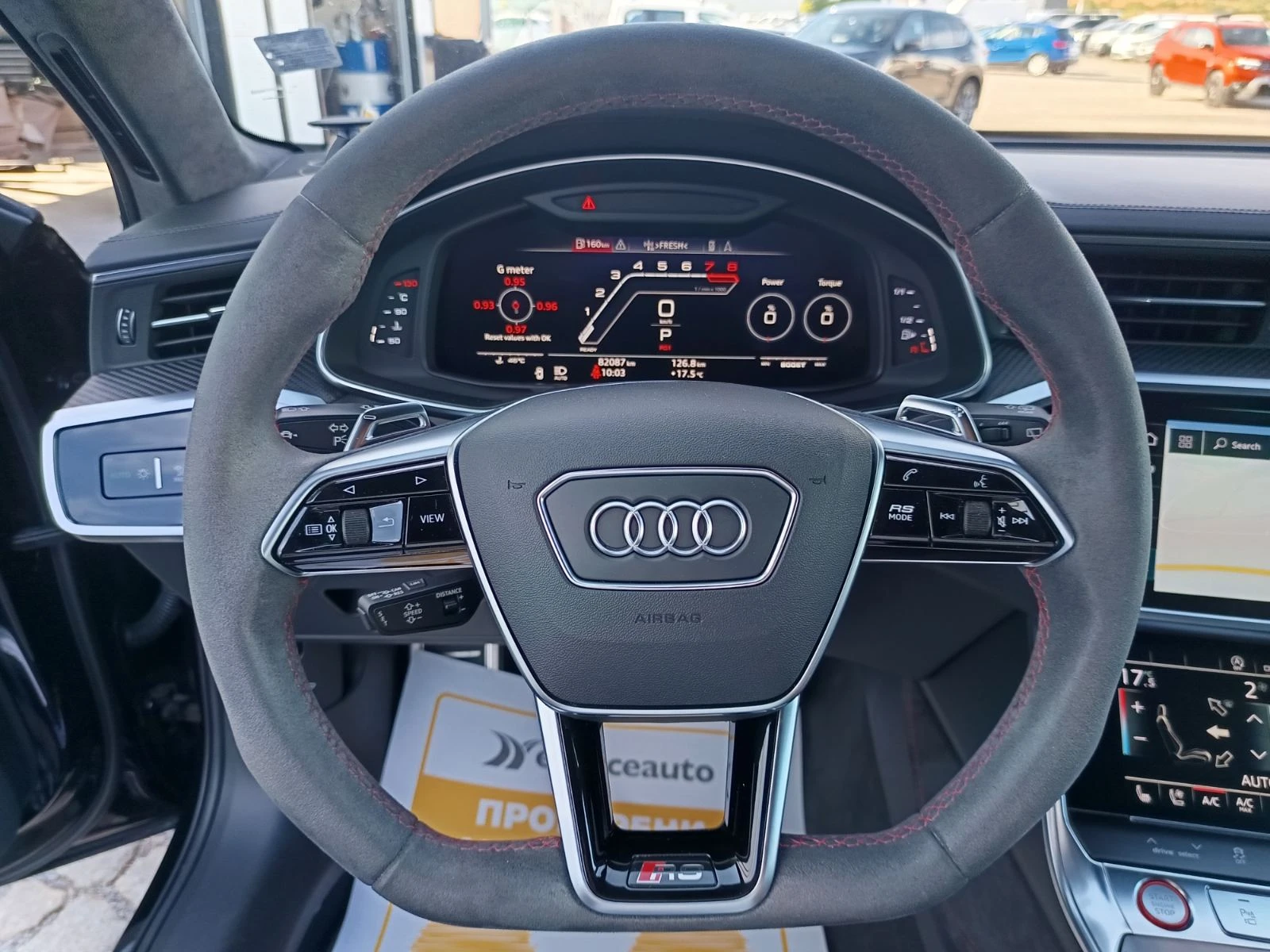 Audi Rs6 4.0TFSI V8 QUATTRO/CERAMICA/MATRIX/CARBON/ACOUSTIC, снимка 9 - Автомобили и джипове - 56129881