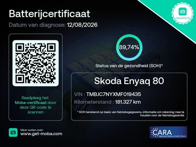 Skoda Enyaq IV80 82KW SOH90% Сертификат от Нидерландия Н, снимка 17 - Автомобили и джипове - 55675452