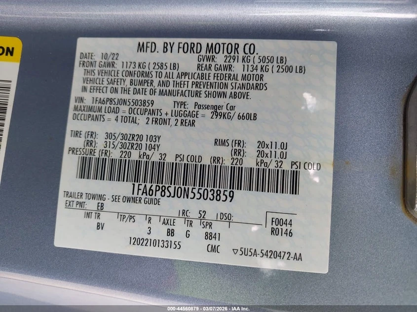 Ford Mustang 5.2l Shelby Gt500, снимка 9 - Автомобили и джипове - 54244328