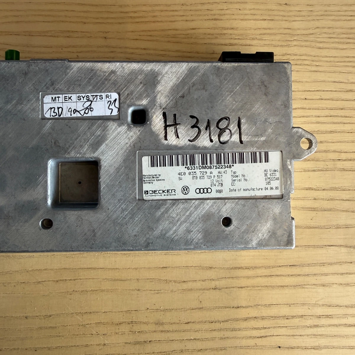 Модул MMI 2G за Audi A4A5A6A8Q7 4E0035729A 8T0035729P-3181