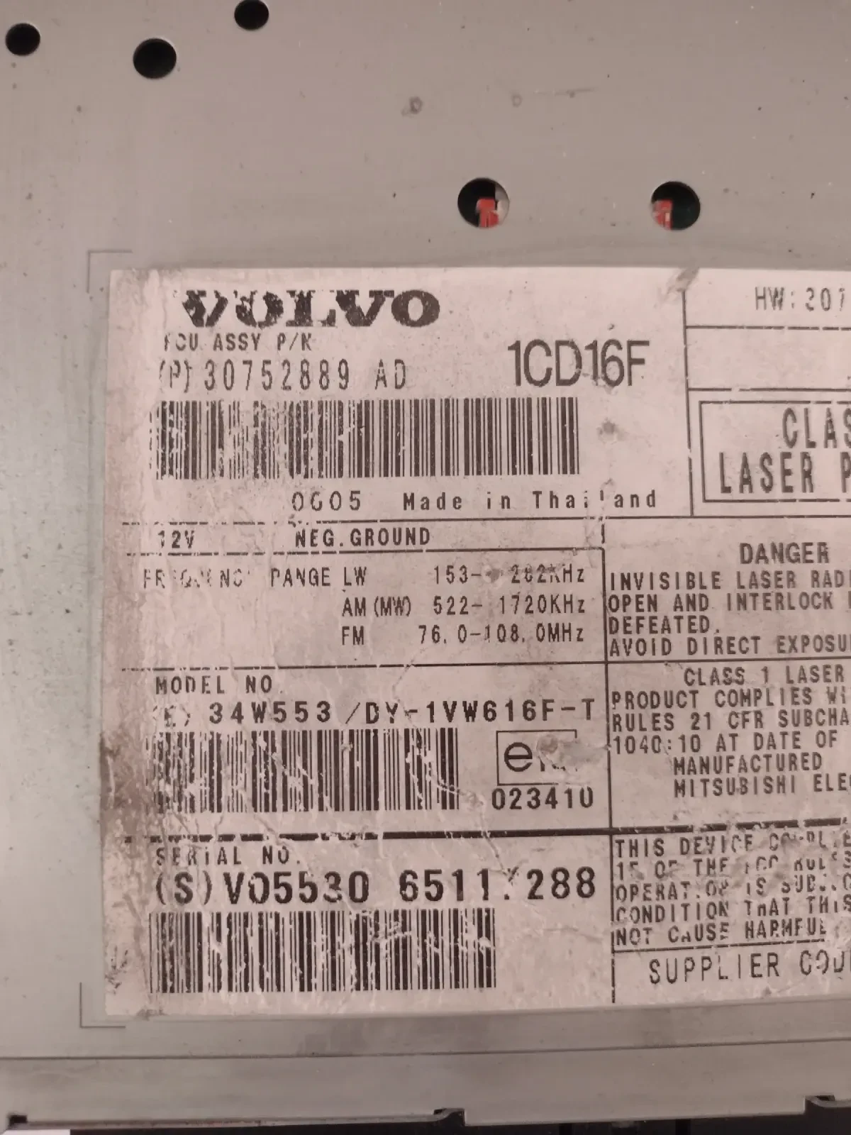 30752889  ����� CD �� VOLVO S40, V50 30752889AD | Mobile.bg � ����������� 2