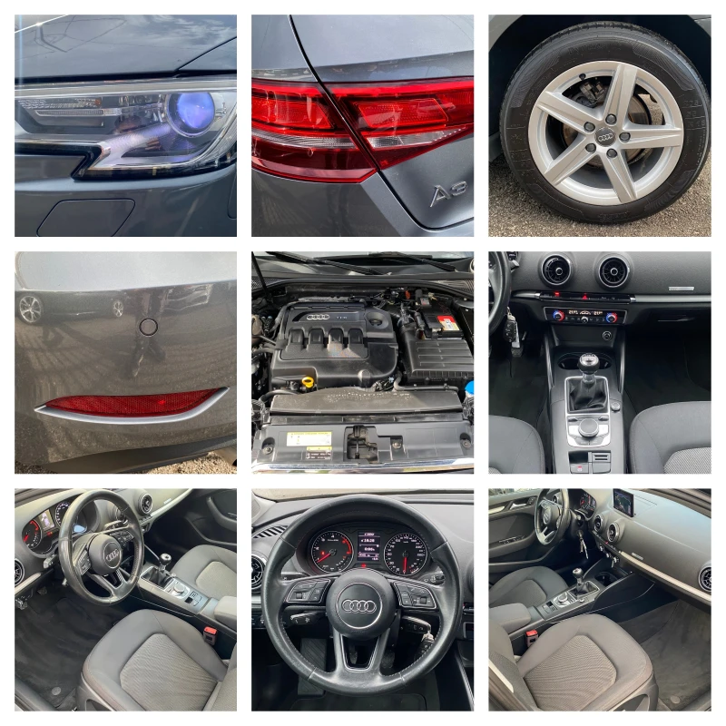 Audi A3 1.6TDI-FACELIFT-LED-NAVI-EURO6B-PDC-6ск-2017г-115k, снимка 17 - Автомобили и джипове - 49542473