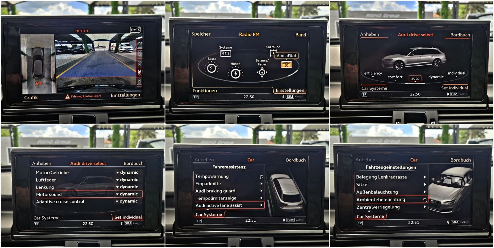 Audi A6 COMPETITION/MATRIX/САМОПАРКИРАНЕ/360CAM/DISTR/LIZI, снимка 14 - Автомобили и джипове - 54519533