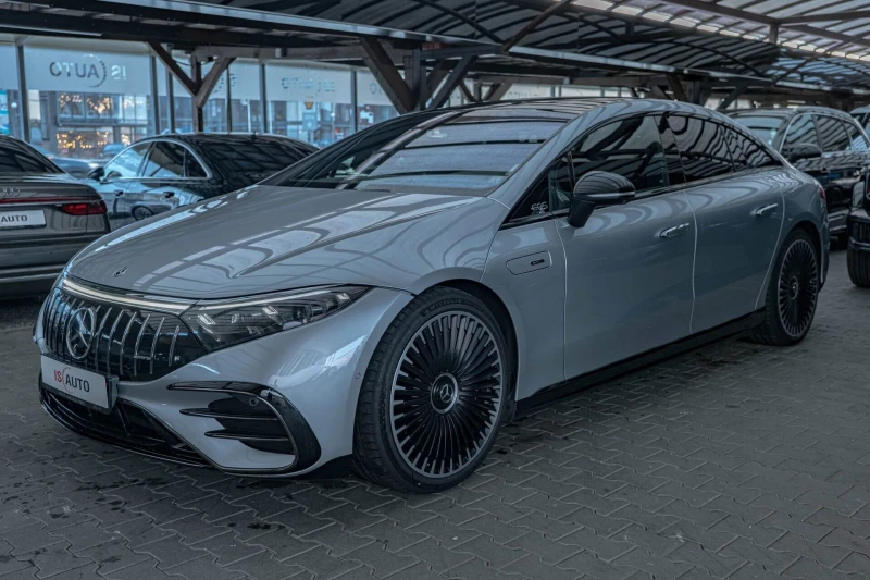 Mercedes-Benz EQS 53 AMG Dynamic PLUS/Burmester/Hyper Screen/Керамик, снимка 3 - Автомобили и джипове - 52012070