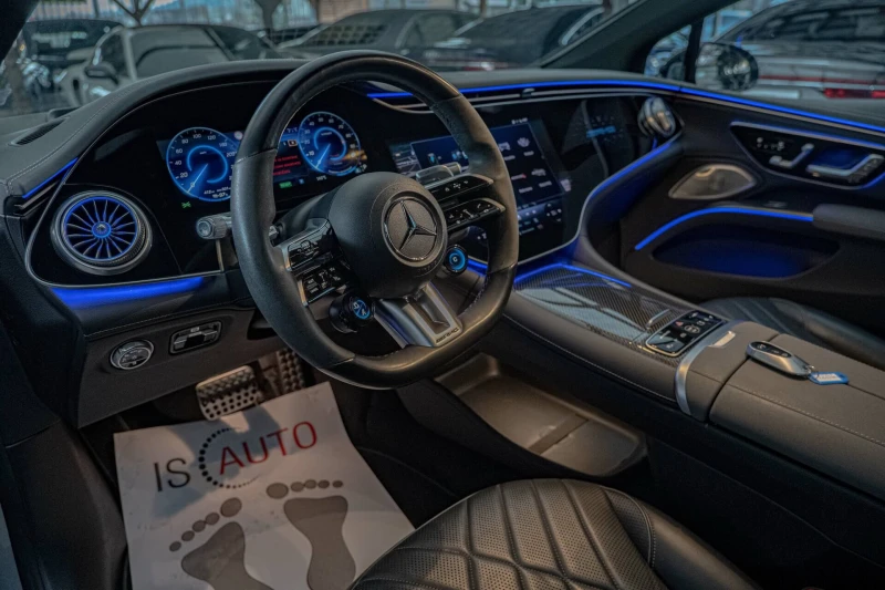 Mercedes-Benz EQS 53 AMG Dynamic PLUS/Burmester/Hyper Screen/Керамик, снимка 7 - Автомобили и джипове - 52012070