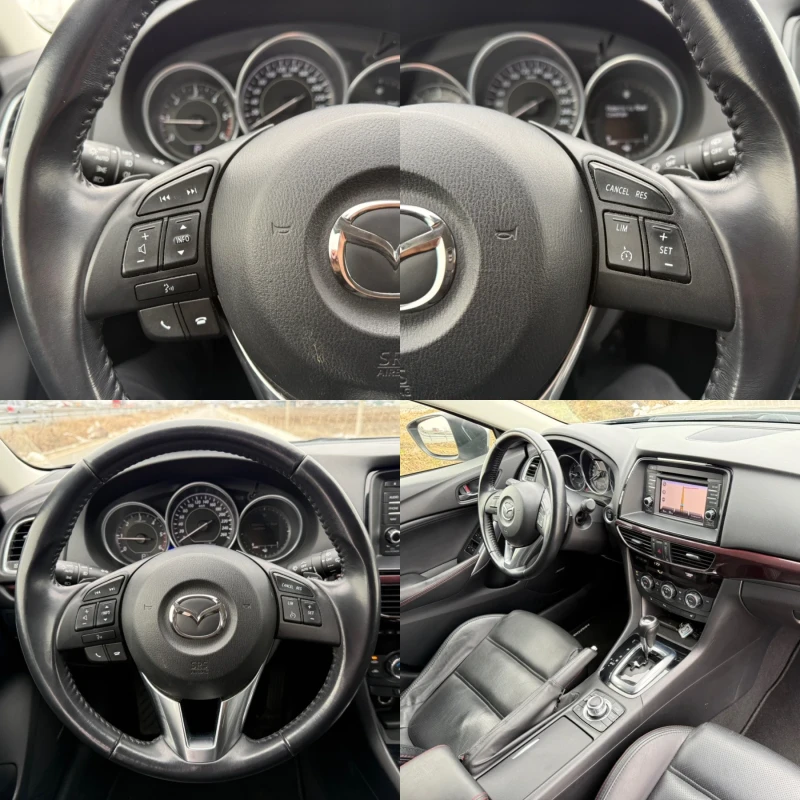 Mazda 6 2.2D SKYACTIV-D / FULL / KOJA / NAVI / AVTOMAT /, снимка 14 - Автомобили и джипове - 53405703
