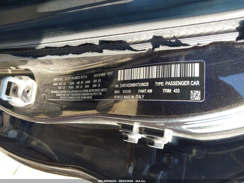 Alfa Romeo Giulia 2.0l Rwd, снимка 9 - Автомобили и джипове - 55586544