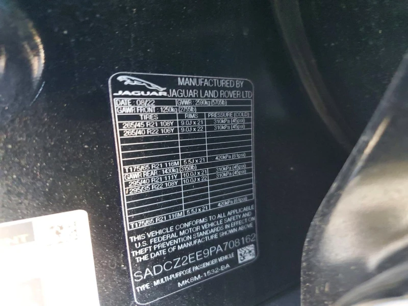 Jaguar F-PACE 5.0l Svr, снимка 13 - Автомобили и джипове - 53494599