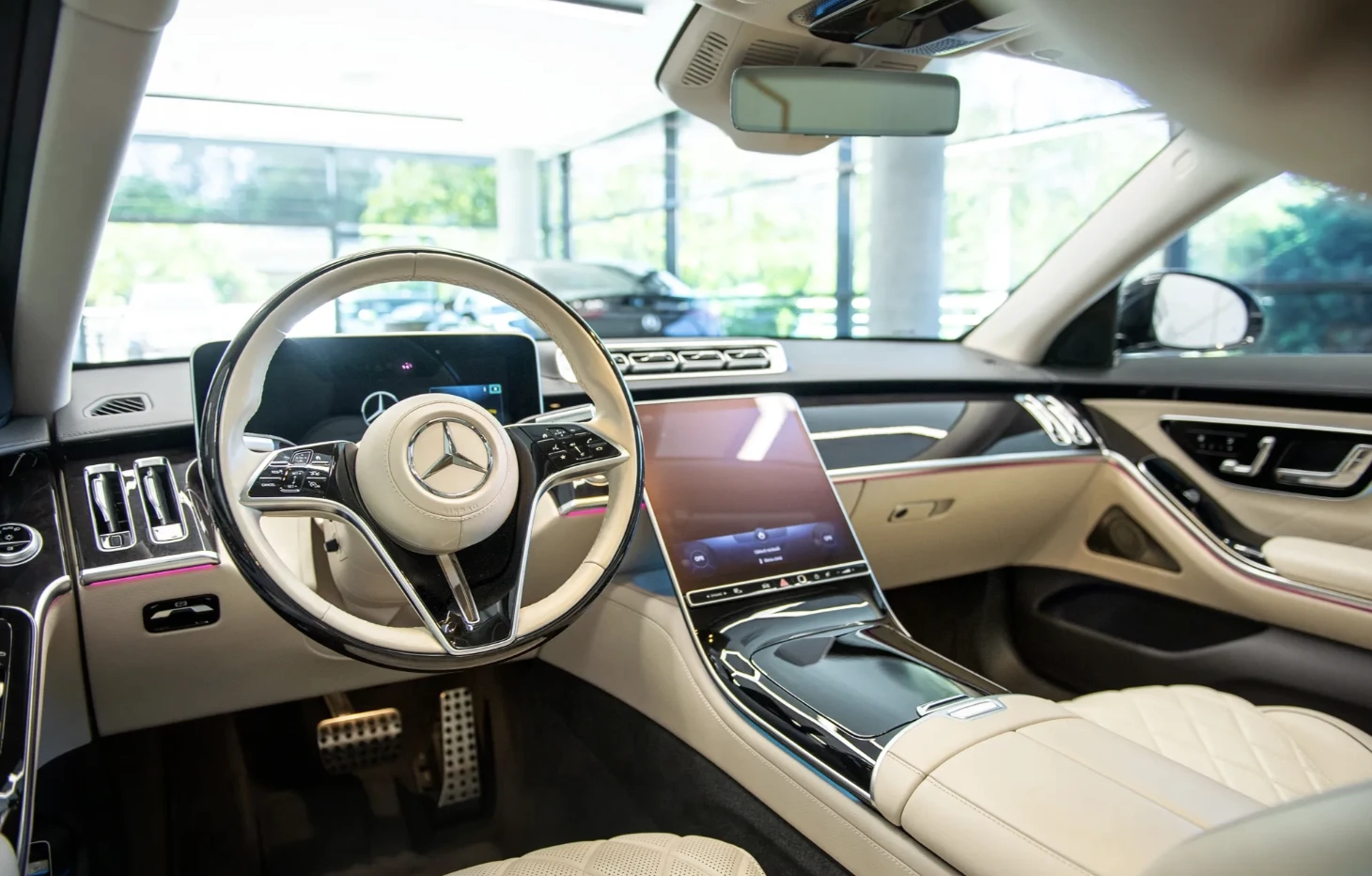 Mercedes-Benz S 400 d 4Matic AMG Line Burmester/360/Head-up/Обдухване - изображение 5