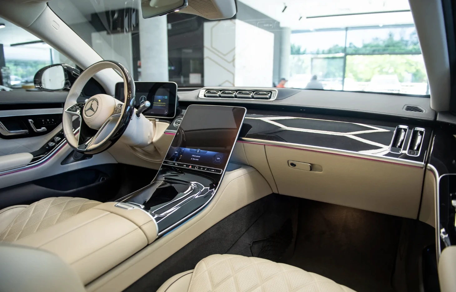 Mercedes-Benz S 400 d 4Matic AMG Line Burmester/360/Head-up/Обдухване - изображение 8