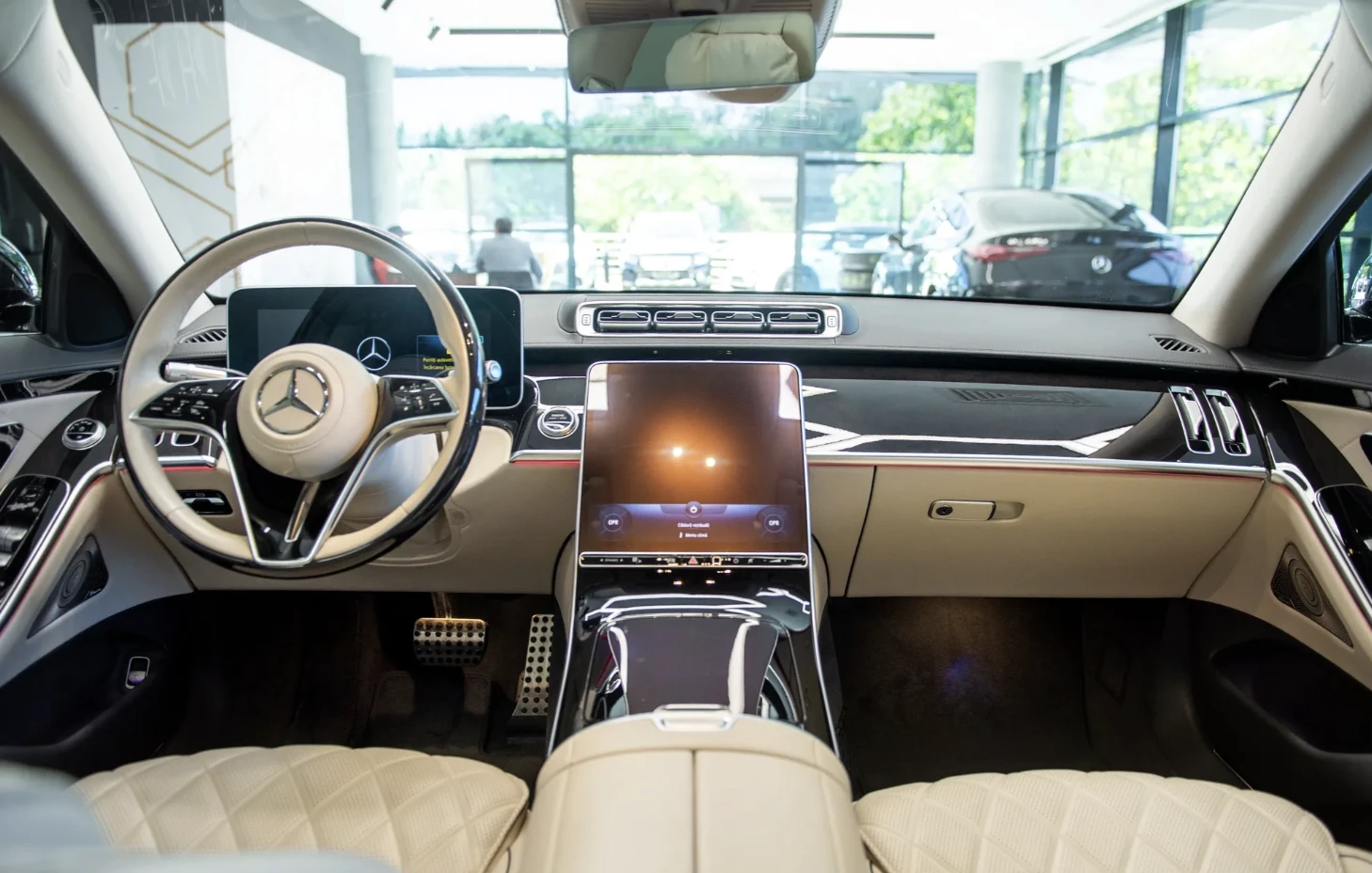 Mercedes-Benz S 400 d 4Matic AMG Line Burmester/360/Head-up/Обдухване - изображение 6