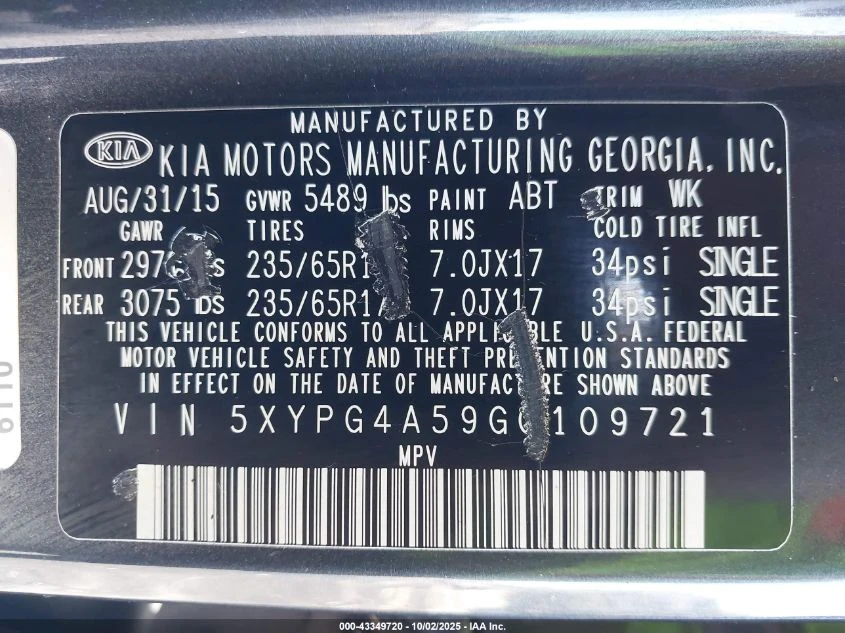 Kia Sorento 3.3L V-6 DI, DOHC, VVT, 290HP Front Wheel Drive | Mobile.bg   15