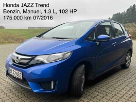 Honda Jazz 1.3Benzin, 102Hp, Trend, 2016г. Серв.история Honda, снимка 1