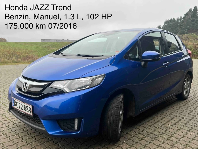 Honda Jazz 1.3Benzin, 102Hp, Trend, 2016г. Серв.история Honda, снимка 1 - Автомобили и джипове - 48424832