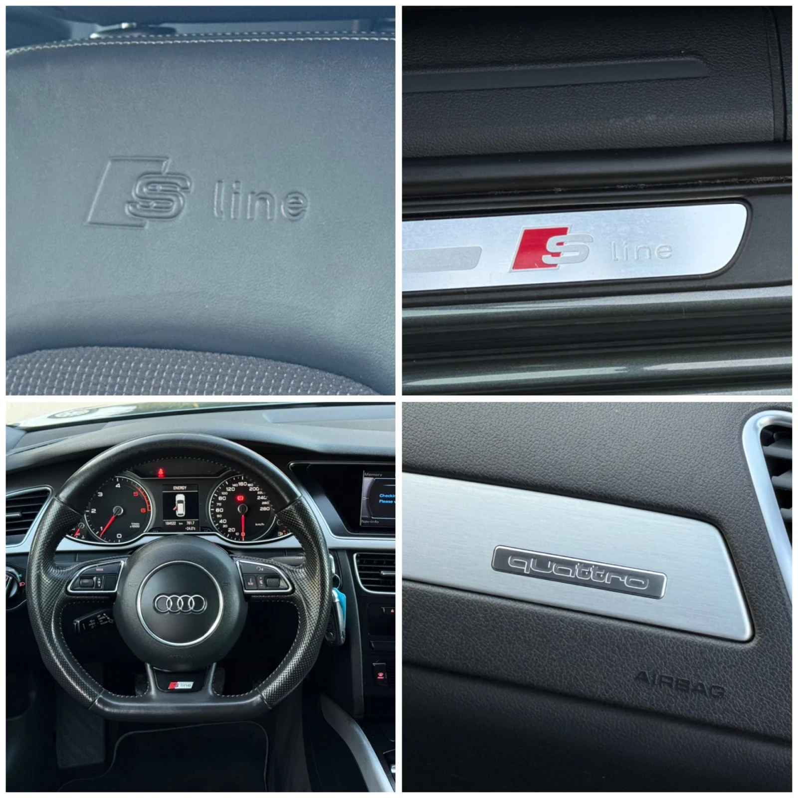 Audi A4 2.0TDi 177к.с * S-Line* * Quattro* * Навигация*  - изображение 10