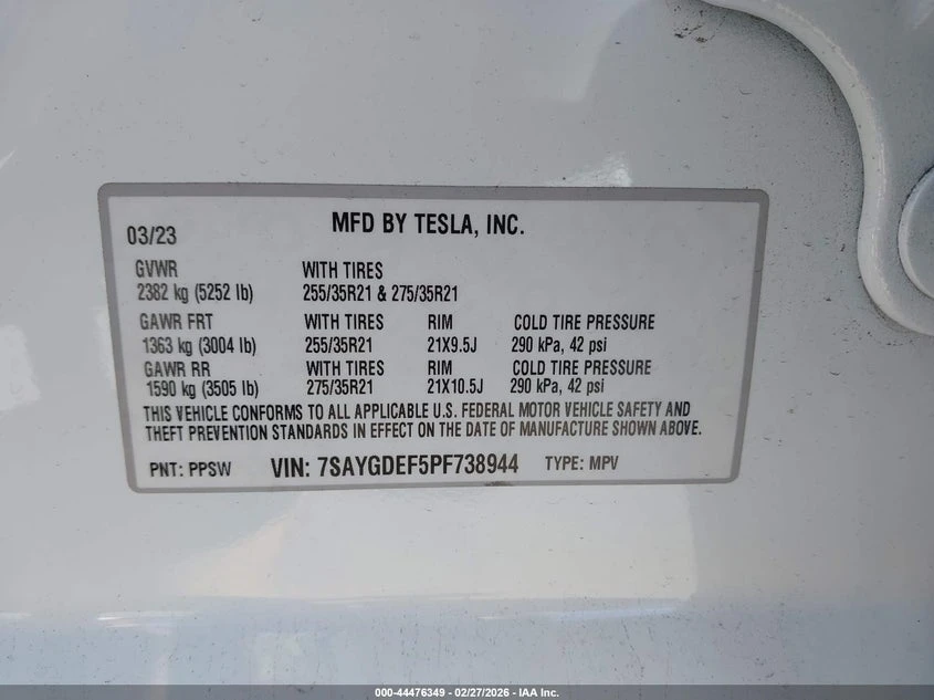 Tesla Model Y Performance Dual Motor All-Wheel Drive, снимка 9 - Автомобили и джипове - 53960510