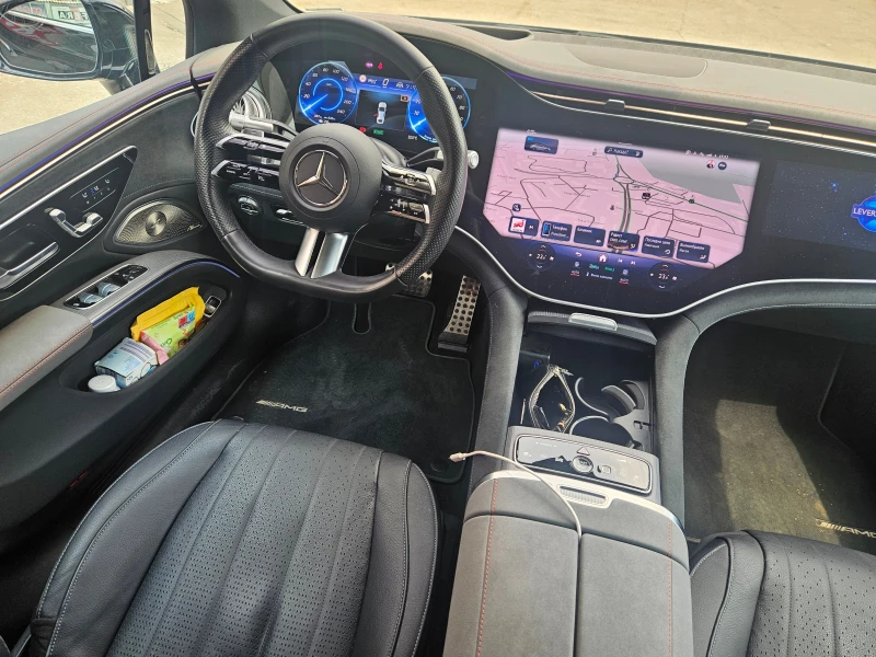 Mercedes-Benz EQS 450+ /AMG/4Matic/Distronic/BURMESTER/Head-Up, снимка 13 - Автомобили и джипове - 51041721