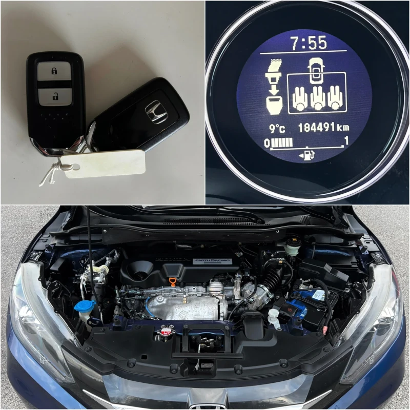 Honda Hr-v 1.6D, FULL, ПАНОРАМА, КОЖА, EURO 6B, снимка 17 - Автомобили и джипове - 48627579